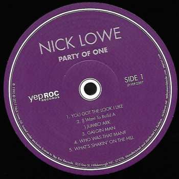 2LP Nick Lowe: Party Of One