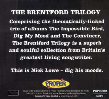 3CD/Dobozkészlet Nick Lowe: The Brentford Trilogy