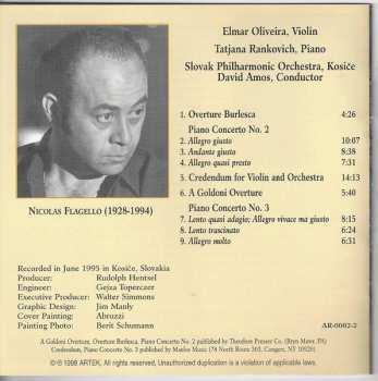 CD Elmar Oliveira: Credendum For Violin And Orchestra • Piano Concerti Nos. 2 And 3 • Overture Burlesca • A Goldoni Overture