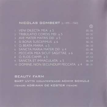 2CD Nicolas Gombert: Motets LTD