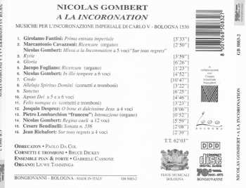 CD Nicolas Gombert: A La Incoronation