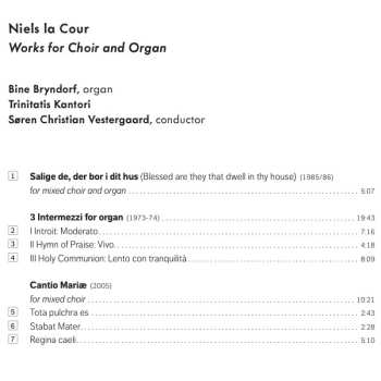 CD Bine Katrine Bryndorf: Works for Choir and Organ