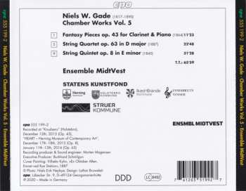 CD Niels Wilhelm Gade: Chamber Works Vol. 5 (String Quartet Op. 63 ∙ String Quintet Op. 8 ∙ Fantasy Pieces Op. 43)