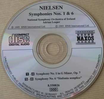 CD Carl Nielsen: Symphonies Nos. 1 And 6 "Sinfonia Semplice"