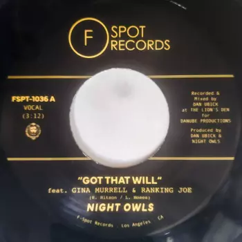 Night Owls: Got That Will