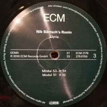 2LP Nik Bärtsch's Ronin: Llyrìa