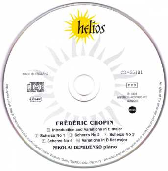 CD Frédéric Chopin: The Four Scherzi • Variations