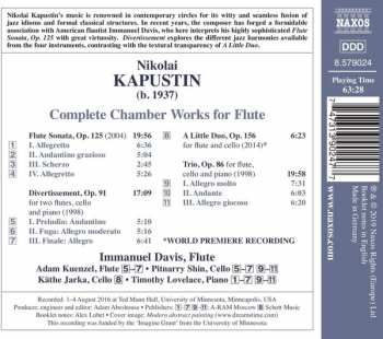 CD Nikolai Kapustin: Complete Chamber Works For Flute