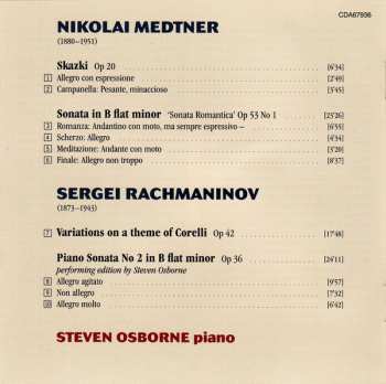 CD Sergei Vasilyevich Rachmaninoff: Sonata A Romantica • Skazki Op 20 • Piano Sonata No 2 • Corelli Variations
