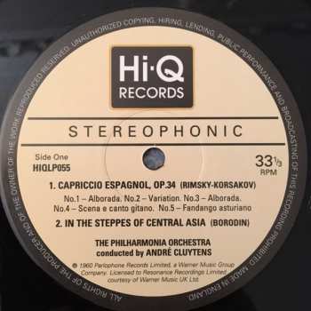 LP André Cluytens: Capriccio Espagnol / In The Steppes Of Central Asia / A Night On The Bare Mountain / La Valse