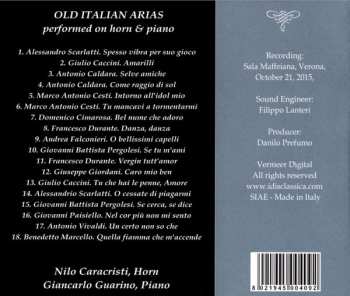 CD Nilo Caracristi: Italian Ancient Arias Performed On Horn & Piano