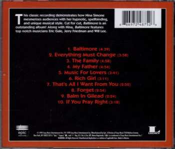 CD Nina Simone: Baltimore