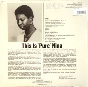 LP Nina Simone: Nina Simone And Piano ! LTD