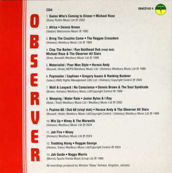 4CD/Dobozkészlet Niney The Observer: The Observer Master Mix Collection