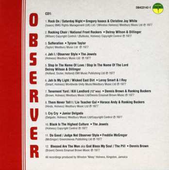 4CD/Dobozkészlet Niney The Observer: The Observer Master Mix Collection