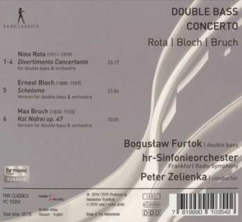 CD Nino Rota: Double Bass Concerto