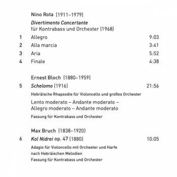 CD Nino Rota: Double Bass Concerto