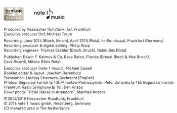 CD Nino Rota: Double Bass Concerto