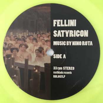 LP Nino Rota: Fellini Satyricon - Original Motion Picture Soundtrack LTD | CLR