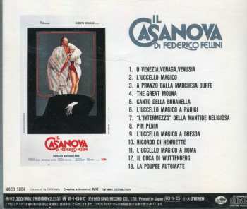 CD Nino Rota: Il Casanova Di Federico Fellini