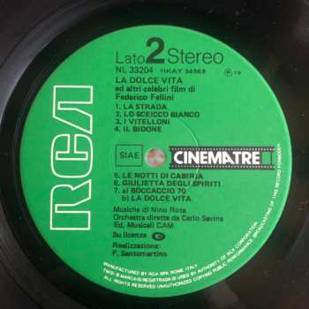 LP Nino Rota: La Dolce Vita E Altri Celebri Film