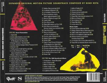 2CD Nino Rota: Rocco E I Suoi Fratelli (Expanded Original Motion Picture Soundtrack - 60th Anniversary Edition) LTD