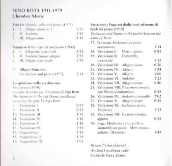 CD Nino Rota: Chamber Music