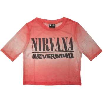 Merch Nirvana: Női Crop Top Nevermind Wavy Logo Nirvana