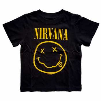 Merch Nirvana: Gyermek Toddler Póló Yellow Smiley 