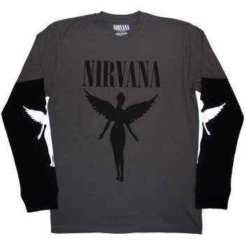 Merch Nirvana: Layered Long Sleeve Póló In Utero Mono