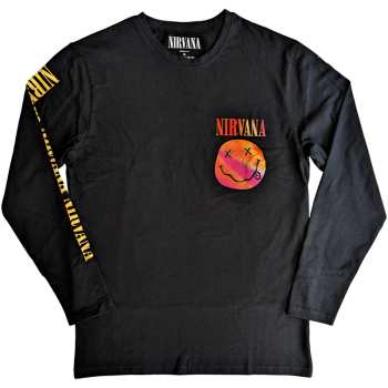Merch Nirvana: Long Sleeve Póló Gradient Happy Face