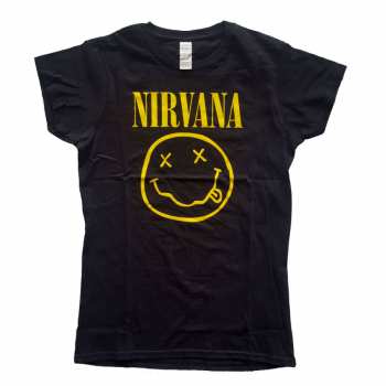 Merch Nirvana: Póló Női Smiley Logo Nirvana