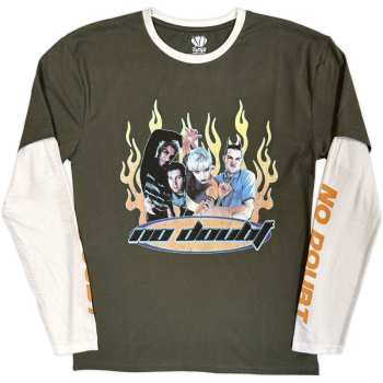Merch No Doubt: Layered Long Sleeve Póló Flames
