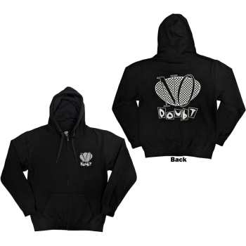Merch No Doubt: No Doubt Unisex Zipped Hoodie: Checker Logo (back Print) (small) S