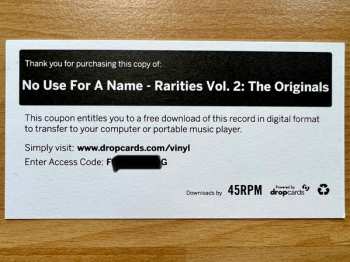 LP No Use For A Name: Rarities Vol. 2: The Originals