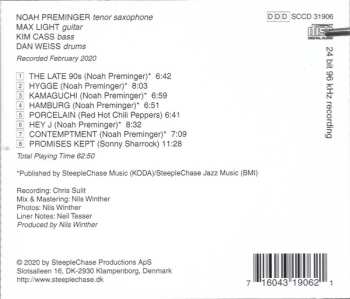CD Noah Preminger: Contemptment