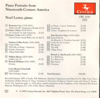 CD Noel Lester: Piano Portraits From Nineteenth-Century America