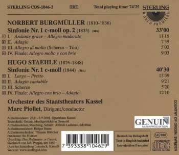CD Norbert Burgmüller: Sinfonie Nr. 1 C-Moll Op. 2 / Sinfonie Nr. 1 C-Moll
