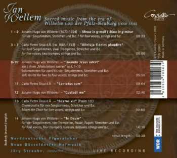CD Norddeutscher Figuralchor: Jan Wellem • Sacred Music From The Era Of Johann Wilhelm Von Der Pfalz-Neuburg