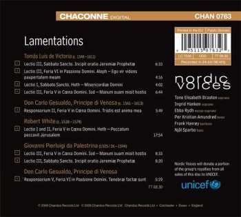 CD Nordic Voices: Lamentations