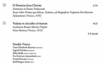 SACD Tomás Luis De Victoria: Nordic Voices Sing Victoria