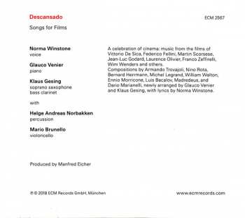 CD Norma Winstone: Descansado (Songs For Films)