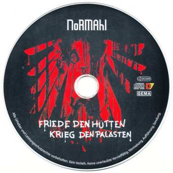 CD Normahl: Friede Den Hütten Krieg Den Palästen