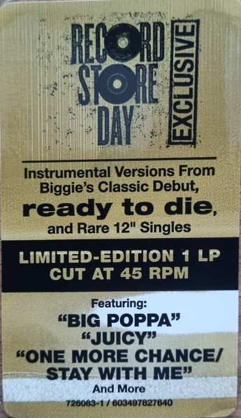 LP Notorious B.I.G.: Ready to Die Instrumentals LTD