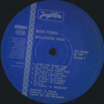 LP Novi Fosili: Nedovršene Priče