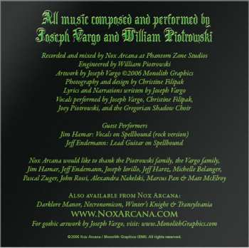 CD Nox Arcana: Carnival Of Lost Souls