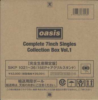 15SP/Dobozkészlet Oasis: Complete 7 Inch Singles Collection Box Vol. 1 LTD