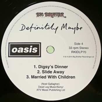 2LP Oasis: Definitely Maybe