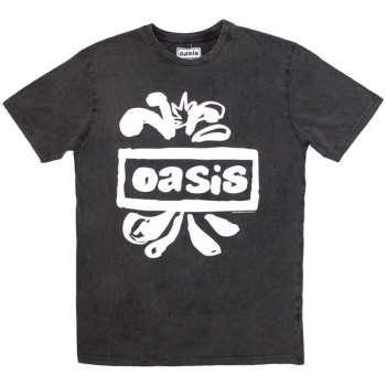 Merch Oasis: Stone Wash Póló Logo Oasis Splat