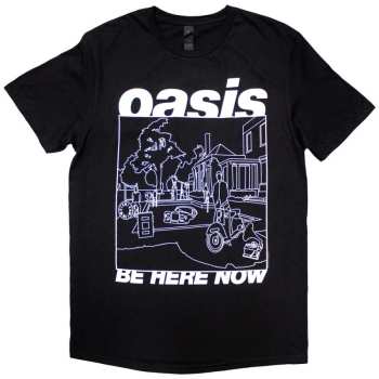 Merch Oasis: Póló Be Here Now Line Drawing